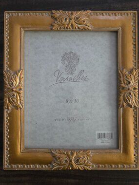 The Weston Gallery Gorgeous Gold Frame With Whitewash For 8"x10" Photo NWT